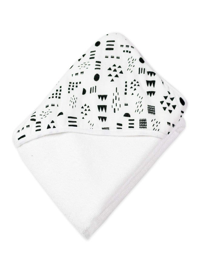 HonestBaby unisex baby 2-Pack Organic Cotton Hooded Towels Bandana, Pattern Play, One Size US - Image 4
